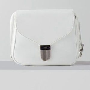 Tibi Toujour Bag - white leather crossbody bag